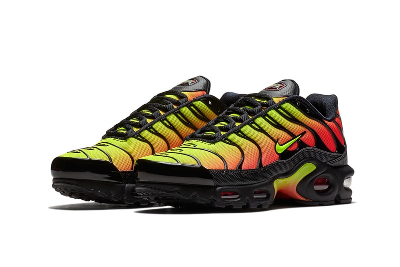 Nike Air Max Plus Black Solar Red Volt nike sportswear 2018 footwear release date info drop