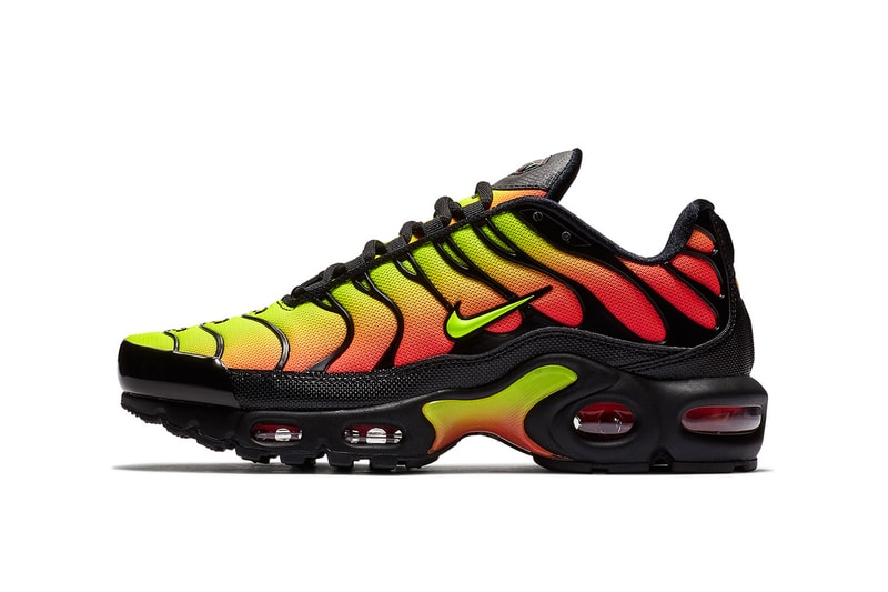 Nike Air Max Plus Black Solar Red Volt nike sportswear 2018 footwear release date info drop