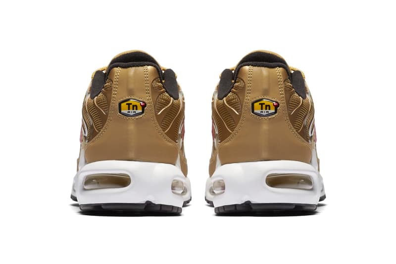 Nike Air Max Plus Metallic Gold Rerelease release info sneakers footwear