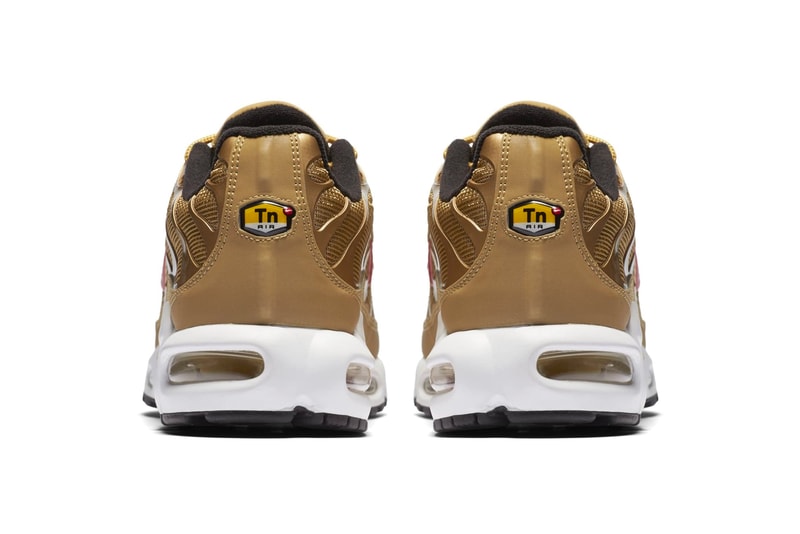 Nike Air Max Plus Metallic Gold Rerelease release info sneakers footwear