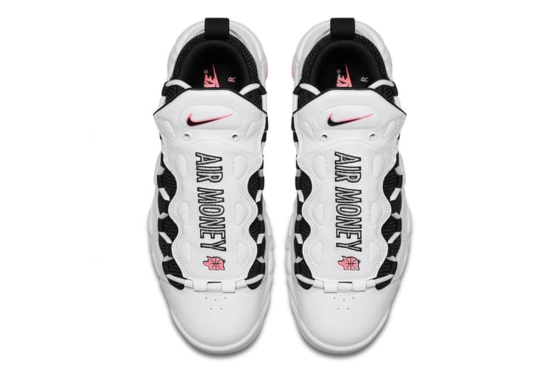 Nike Air More Money Piggy Bank Release Date sneakers price purchase white coral black