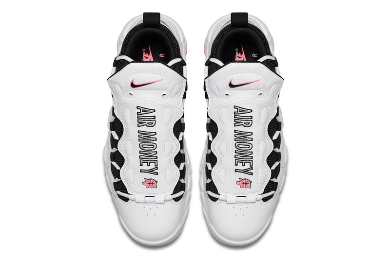 Nike Air More Money Piggy Bank Release Date sneakers price purchase white coral black