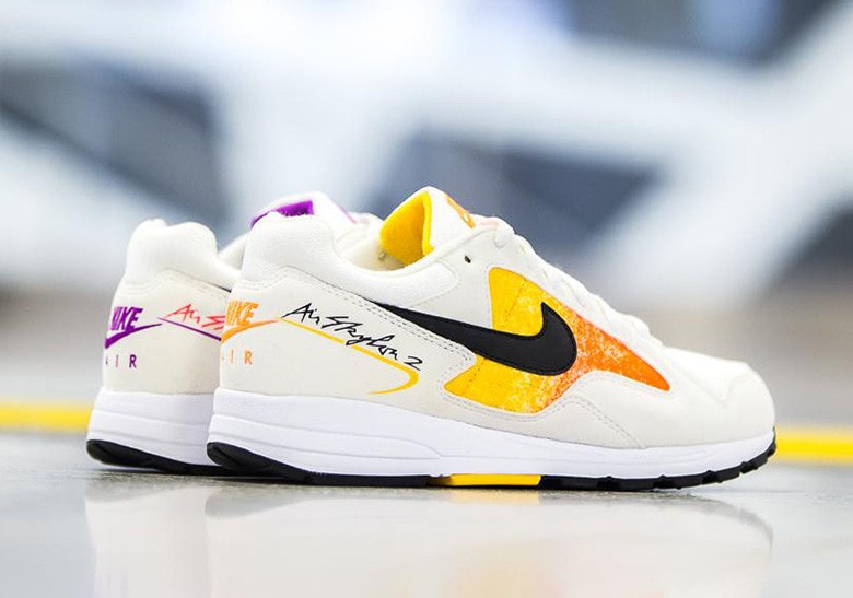 Nike Air Skylon II 2 retro release drop info date announce confirm june 2 2018 womens size runner AO4540-102 AO4540-101 White Black Amarillo Total Orange Court Purple Solar Red