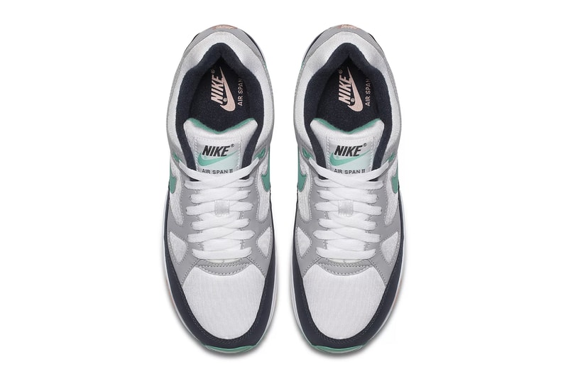 Nike Air Span II "Kinetic Green" New Colorway Shoes Kicks Trainers Sneakers Purchase Available Cop Buy Now Release Details Information Green Pink Crimson Bliss White Wolf Grey Obsidian Navy