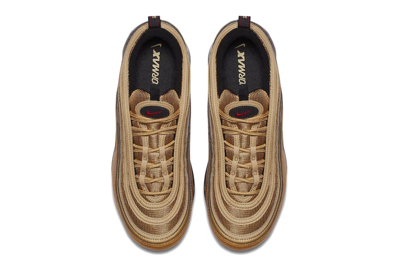 Nike Air VaporMax 97 Metallic Gold Release info sneakers footwear air max 97 air vapormax