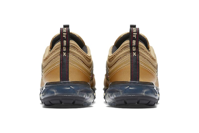 Nike Air VaporMax 97 Metallic Gold Release info sneakers footwear air max 97 air vapormax