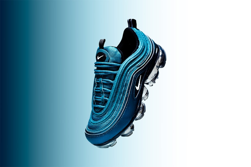 Nike Air VaporMax 97 WMNS Metallic Dark Sea white black 2018 footwear nike sportswear