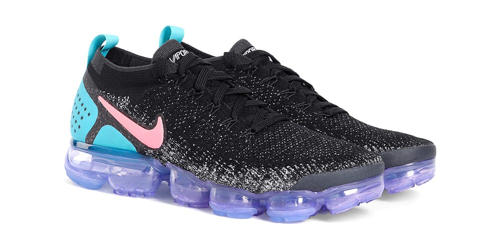 pink purple and blue vapormax
