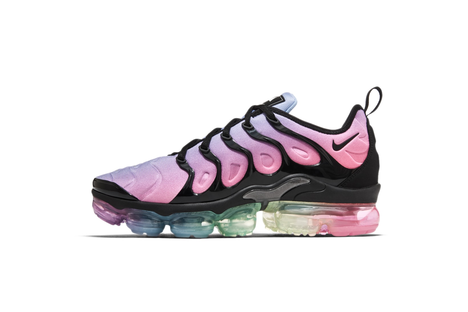 Nike BETRUE Be True LGBTQ 2018 Sneaker Collection VaporMax Plus Air Max 270 Epic React Flyknit Zoom Fly SP Lavender Pink Triangle Runners