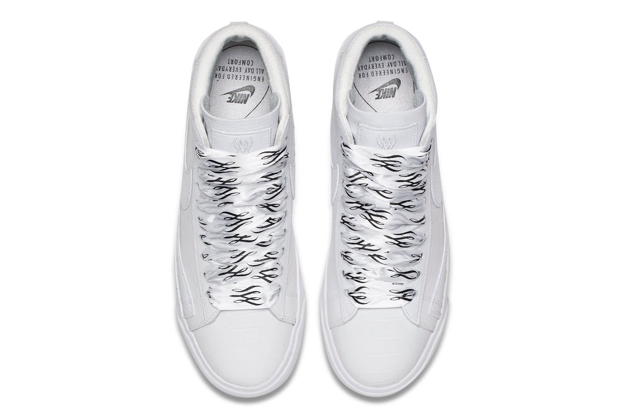 Nike Blazer Mid Serena Williams french open tennis release info sneakers footwear white leather