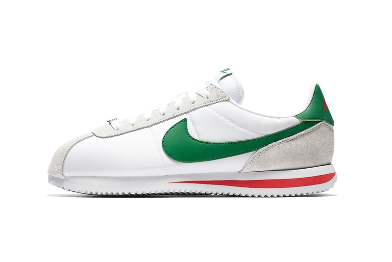 Nike Cortez white habanero red pine green 2018 footwear mexican flag cinco de mayo mexico