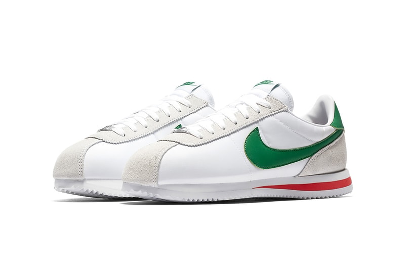 Nike Cortez white habanero red pine green 2018 footwear mexican flag cinco de mayo mexico