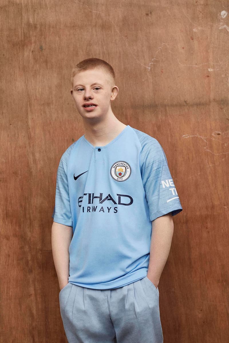 Nike Football Manchester City 2019 Home Kits Etihad Airways Leroy Sané Kevin de Bruyne Raheem Sterling