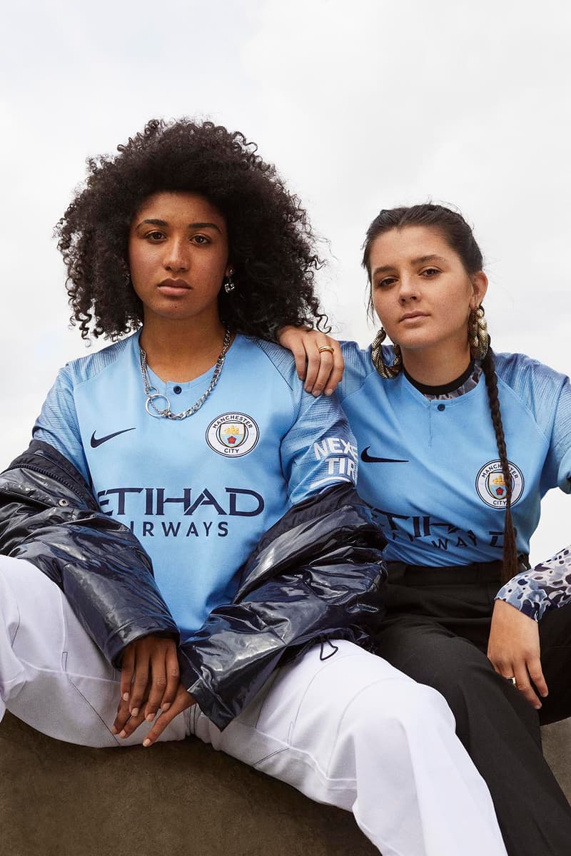 Nike Football Manchester City 2019 Home Kits Etihad Airways Leroy Sané Kevin de Bruyne Raheem Sterling