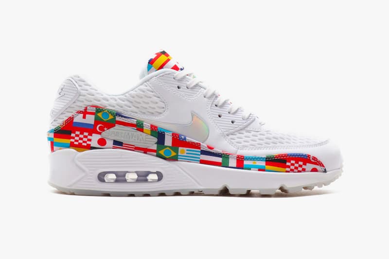 Nike Air Max Plus Air Max 90 Air Zoom Spiridon Flag Pack Detailed Look international flags countries white sneakers release date