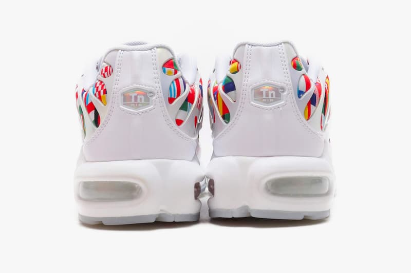 Nike Air Max Plus Air Max 90 Air Zoom Spiridon Flag Pack Detailed Look international flags countries white sneakers release date