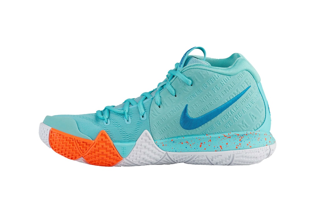 Nike Kyrie 4 Power is Female release date light aqua neo turquoise 2018 june nike basketball footwear