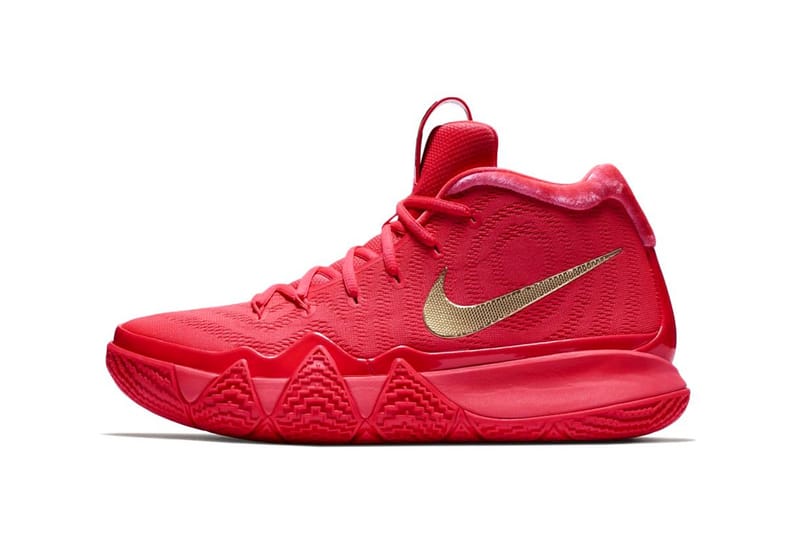 kyrie 4 red and white