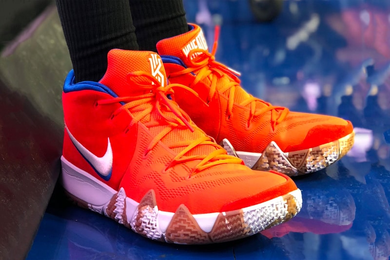 Nike Kyrie 4 Wheaties Jayson Tatum on feet NBA basketball boston celtics court release date