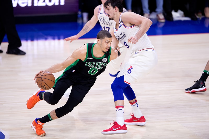 Nike Kyrie 4 Wheaties Jayson Tatum on feet NBA basketball boston celtics court release date