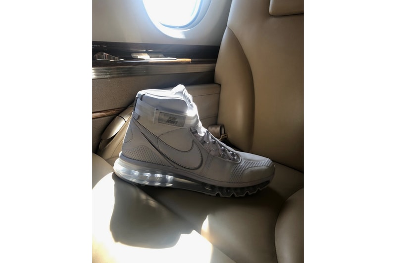 Nike Lab Kim Jones Hybrid Sneakers Air Max 360 Bottom Blazer Swoosh Vandal Upper Asymmetrical Lacing Air Footscape NM Leak Instagram Story Teaser Perfomance Dover Street Market London Photo Open House Stussy Noah Comme Des Garcons CDG