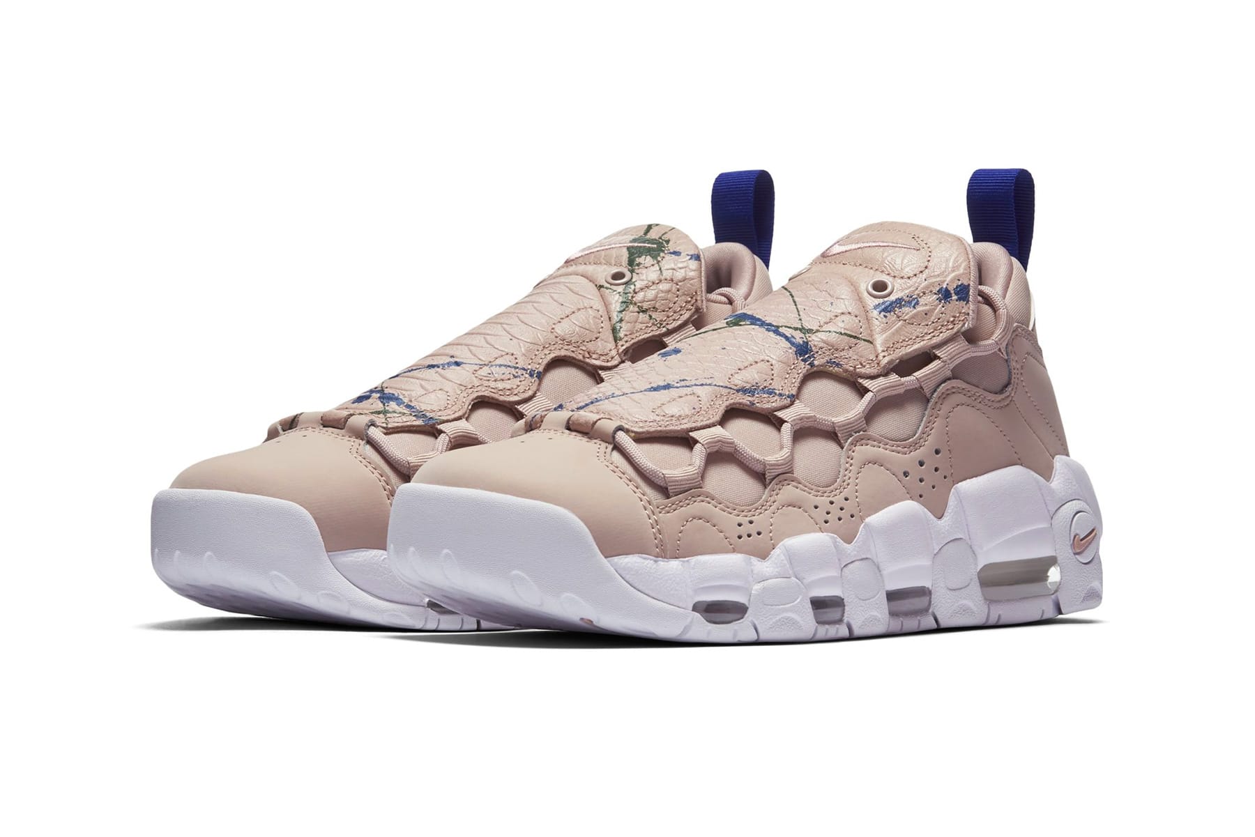 nike air more money particle beige