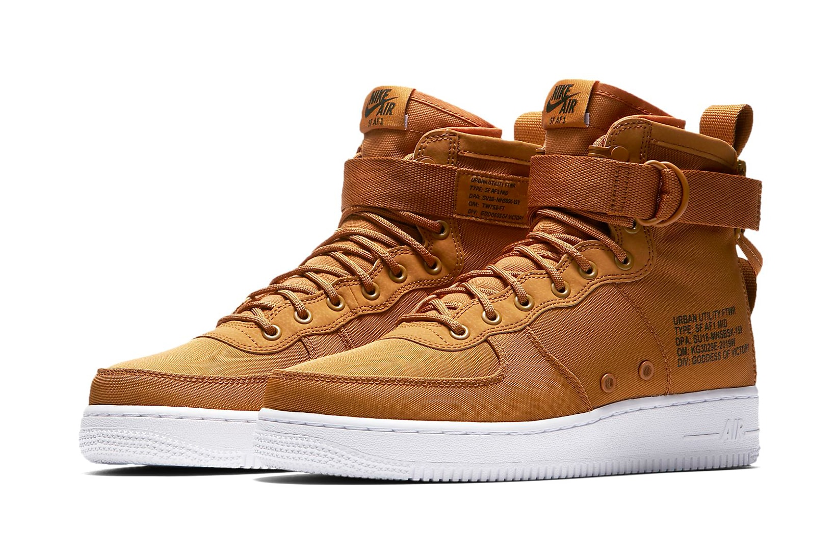 Nike SF AF1 Mid Desert Ocre Yellow Mustard Timberland Release Info Date Drops Air Force 1