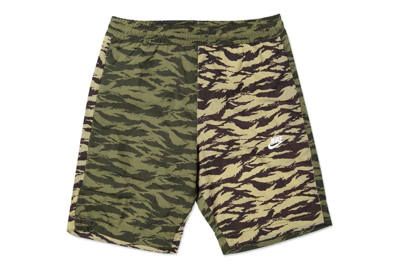 Nike Sportswear Swoosh Woven Camo Pack NSW Track Pants Shorts Jackets Green Beige White Black Patterns Designs