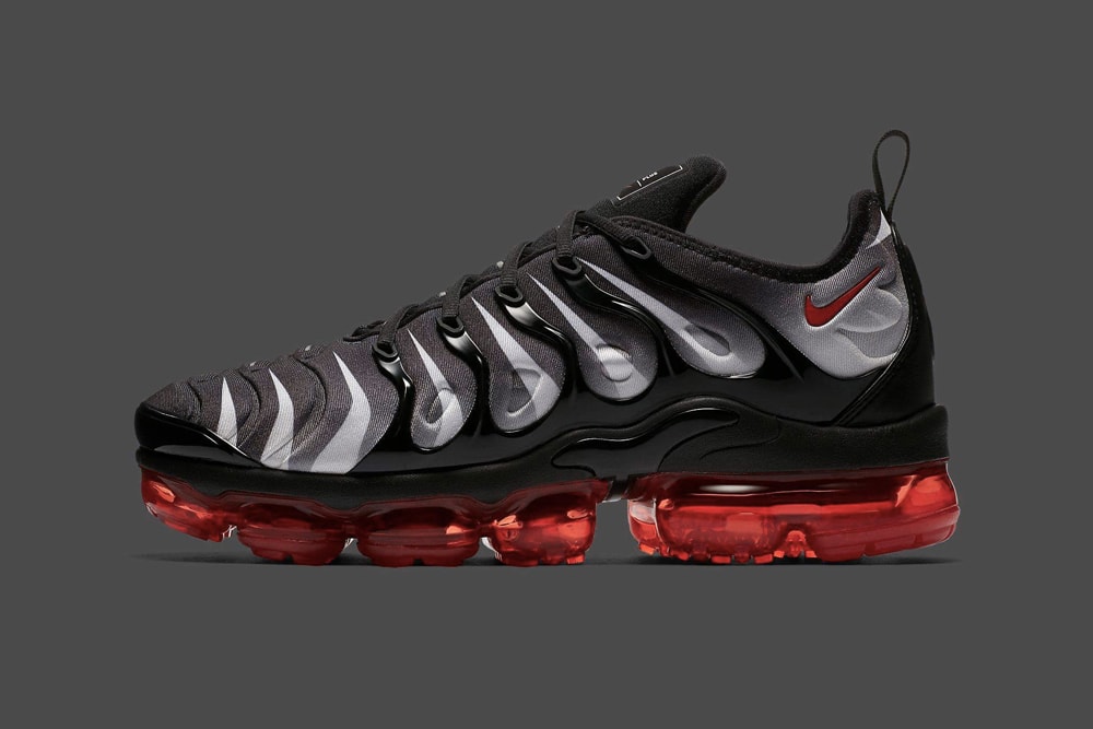 Nike VaporMax Plus Red Shark Tooth black Silver White
