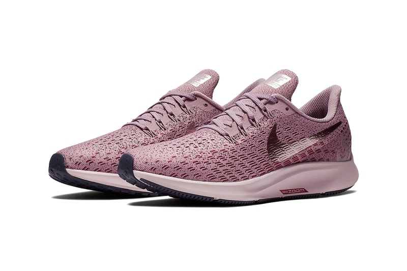 Nike Zoom Pegasus 35 Release Bright Crimson Elemental Rose Particle Rose Thunder Grey