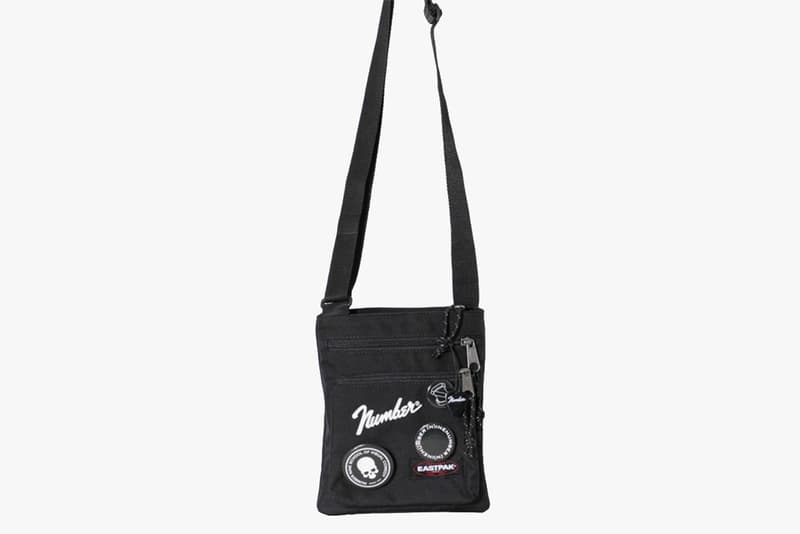 number nine (N) eastpak collaboration bags backpack shoulder bag sacoche fanny pack waist fender button guitar pick