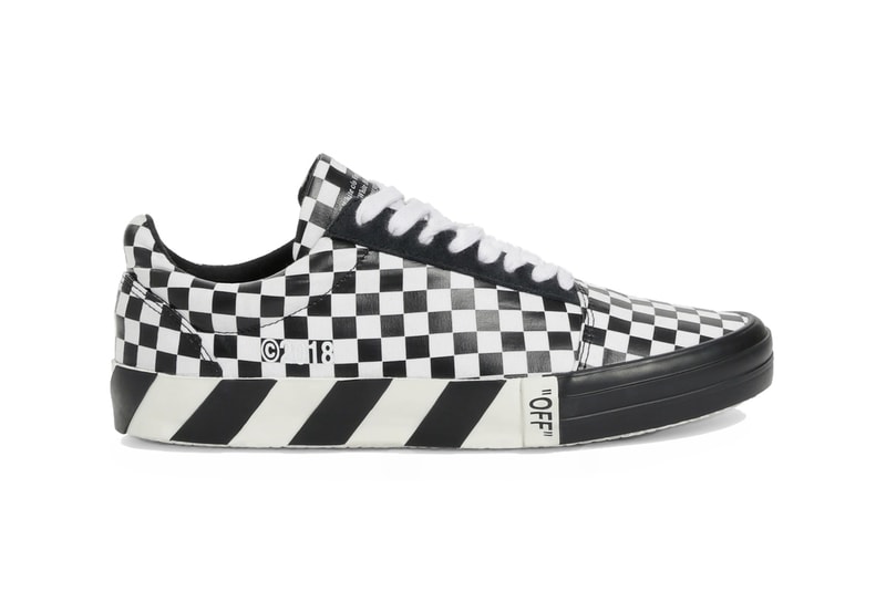 Off-White™ Fall Winter 2018 Vulc Low-Top 2.0 sneakers release info virgil abloh black white checkers