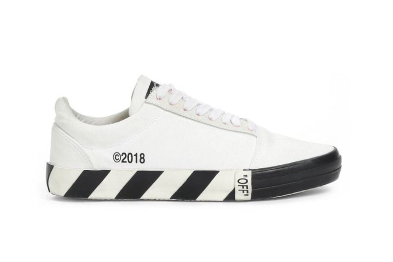 Off-White™ Fall Winter 2018 Vulc Low-Top 2.0 sneakers release info virgil abloh black white checkers