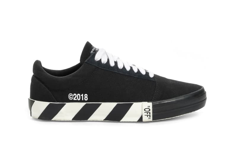 Off-White™ Fall Winter 2018 Vulc Low-Top 2.0 sneakers release info virgil abloh black white checkers