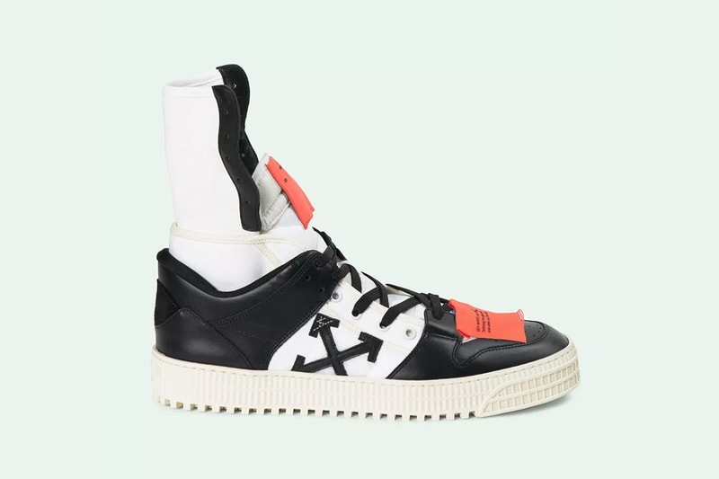 off white high 3.0 black white Virgil Abloh Sneaker