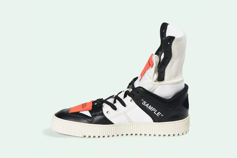 off white high 3.0 black white Virgil Abloh Sneaker