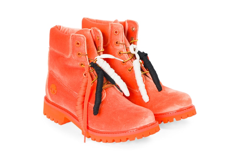 Off White Timberland 6 Boots Orange Release Virgil Abloh