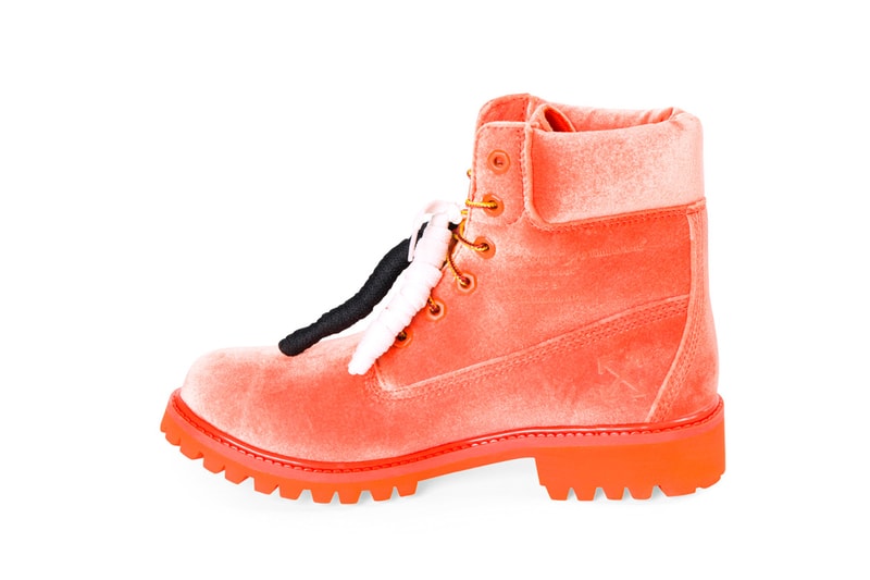 Off White Timberland 6 Boots Orange Release Virgil Abloh