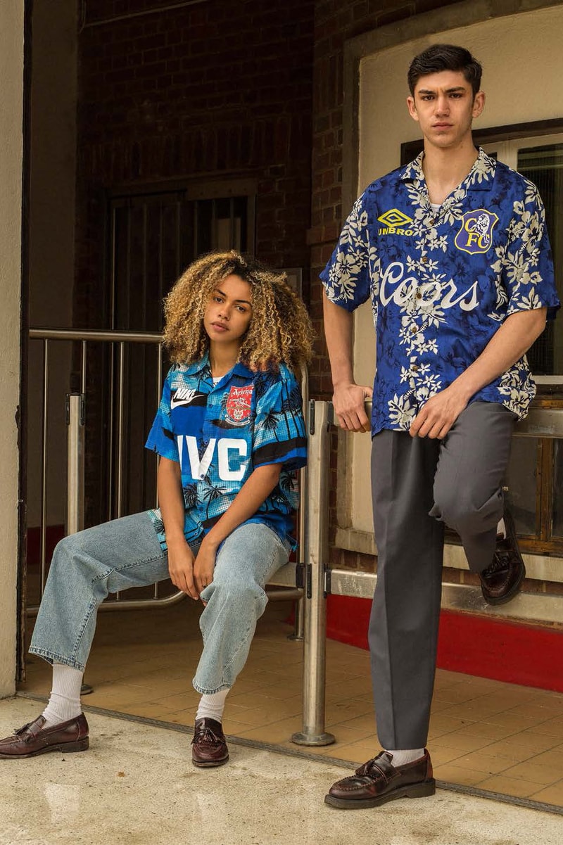 OWN Vintage Football Kit Hawaiian Shirt Hybrid Clothing Tops For Sale Arsenal Liverpool Chelsea Borussia Dortmund Juventus Post Season Manchester United