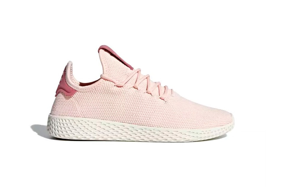 adidas Pharrell Tennis Hu Icey Pink Aero Blue Talc Release Date footwear june 2018 pharrell williams