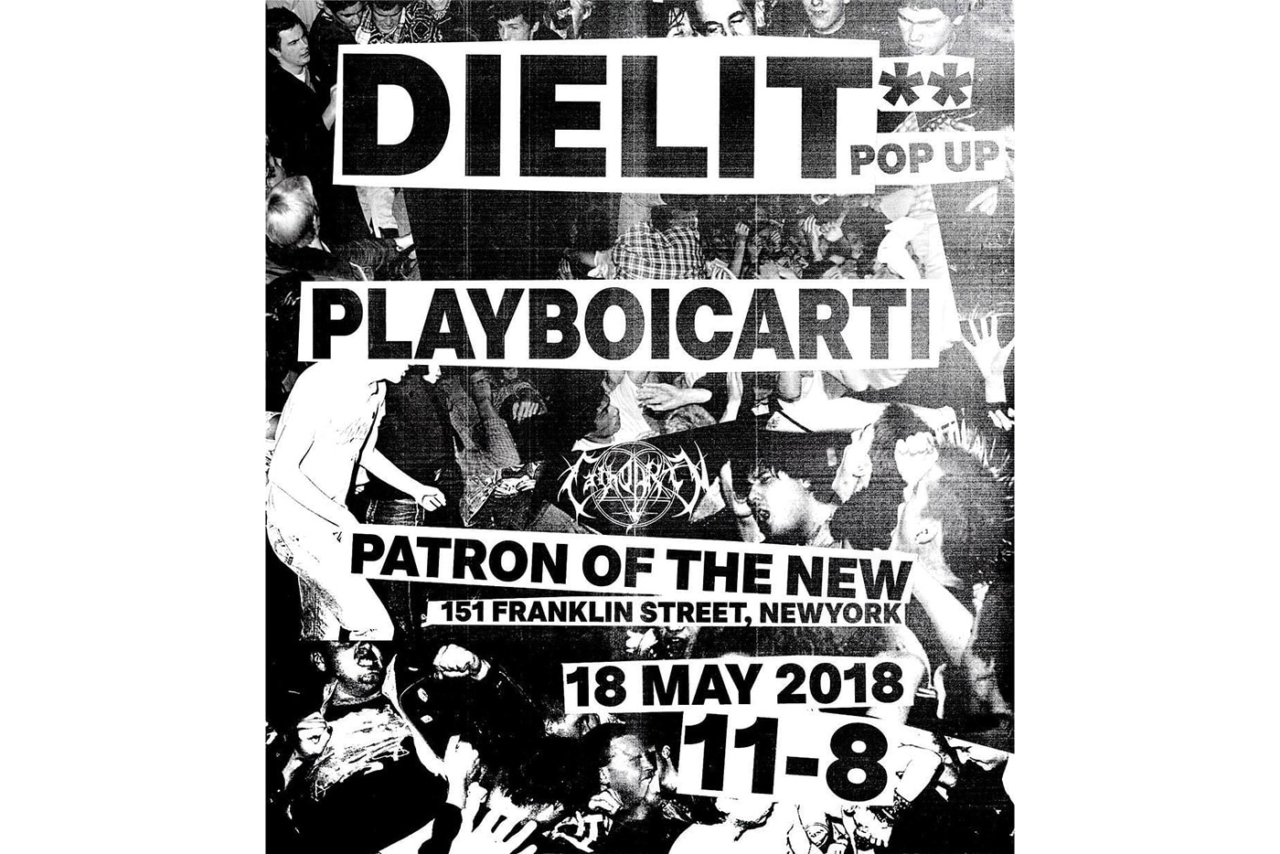 Playboi Carti Patron of the New Die Lit pop-up shop may 18 2018