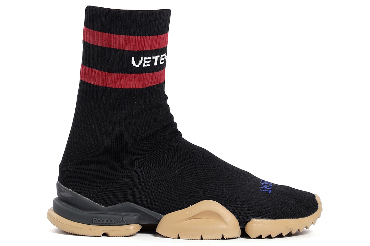 Vetements x Reebok Fall/Winter 2018 Sneaker Release Details Black White Red Colorways Date Price Purchase Instapump Monogram Fury Sneakers Metal Classic Sock Sneakers