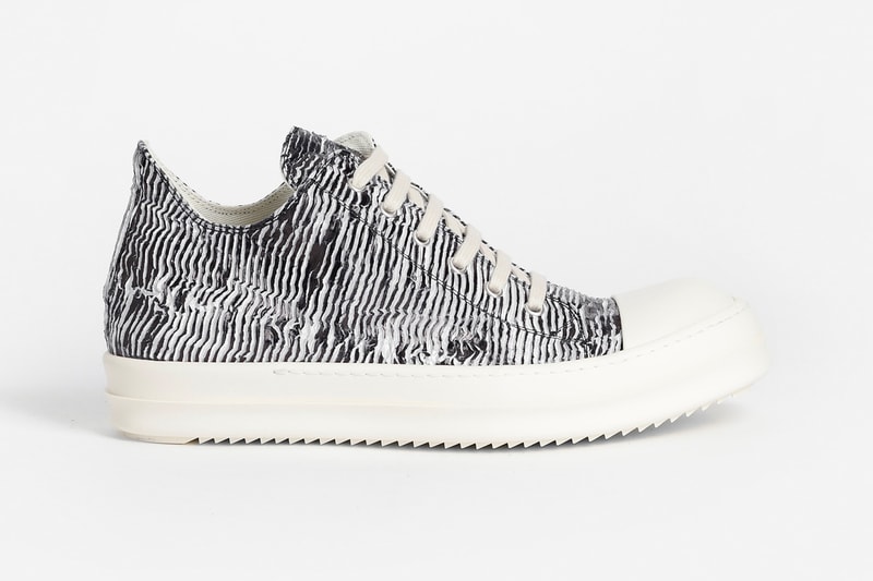 Rick Owens DRKSHDW Rubber Low Zebra sneaker release info spring summer 2018