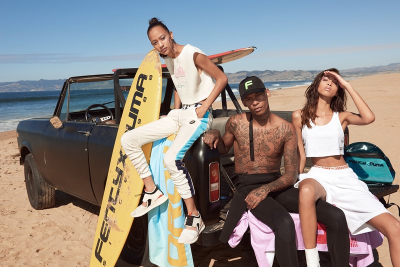 Rihanna Fenty PUMA Spring Summer 2018 Collection ss18 drop footwear sneakers booties Espadrilles leather pointed toe racing avid cutout
