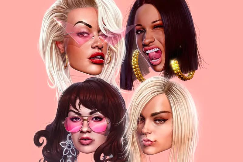Rita Ora Cardi B Charli XCX Bebe Rexha Girls