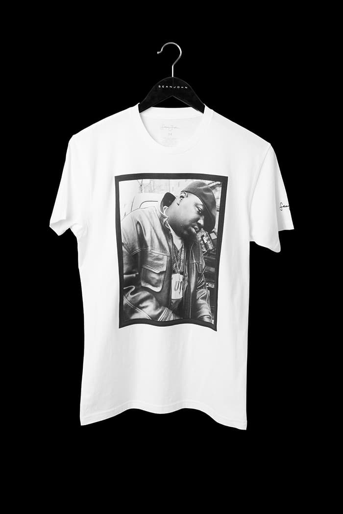 Sean John 20th Anniversary Gallery Collection aaliyah biggie jimi hendrix chaka khan marvin gaye T-shirts release info diddy