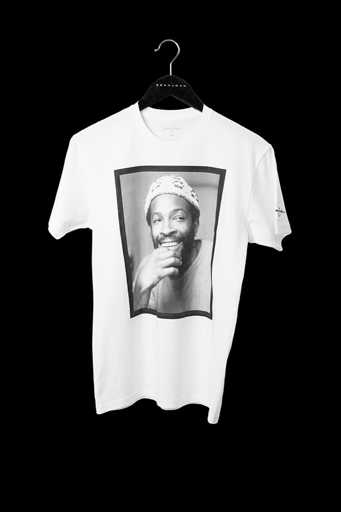 Sean John 20th Anniversary Gallery Collection aaliyah biggie jimi hendrix chaka khan marvin gaye T-shirts release info diddy