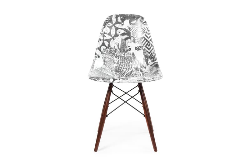 Shepard Fairey Modernica Side Shell Dowel Chair collaboration