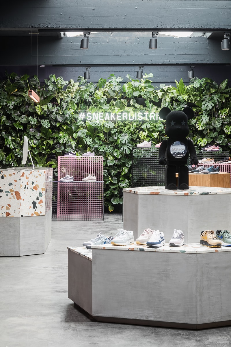 Sneaker District Store Antwerp Belgium Nike Raf Simons Kvadrat Elephant Print Architecture Design Interior Exterior Influence Inspiration Address Details Opening