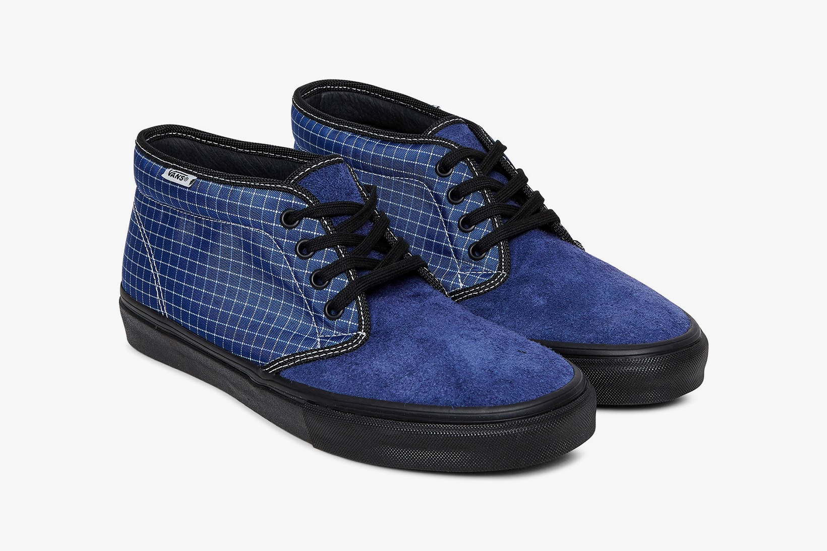 Starcow Vans Vault Chukka LX Old Skool Lite LX may 2018 release date info dtop sneakers shoes footwear blue black collaboration paris windowpane check grid